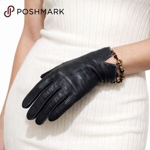 VintageGenuine Black Deerskin Leather Gloves Soft Supple Classic 7